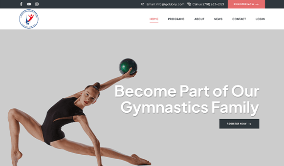 Lanas Gymnastics - Best Website Designer Brooklyn