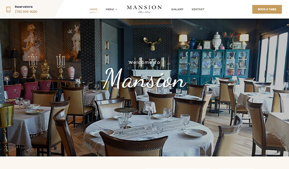 Mansion Restaurant Portfolio