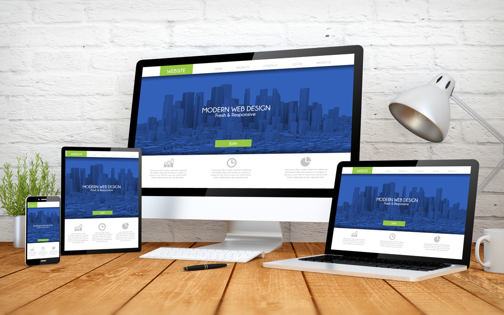 Med spa website design displayed on a mobile device