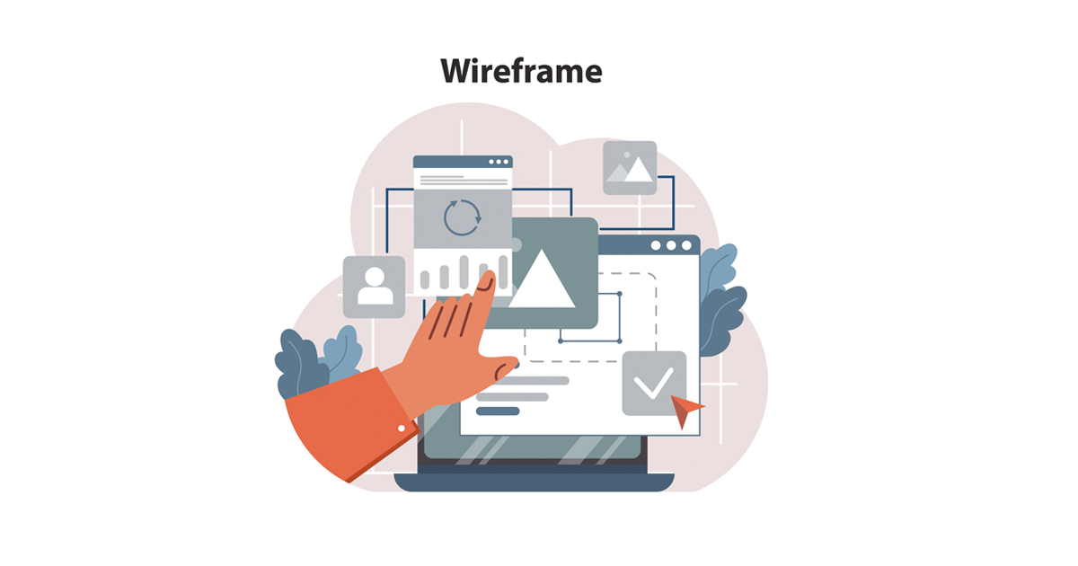Website visual hierarchy showing clear content priority and page structure