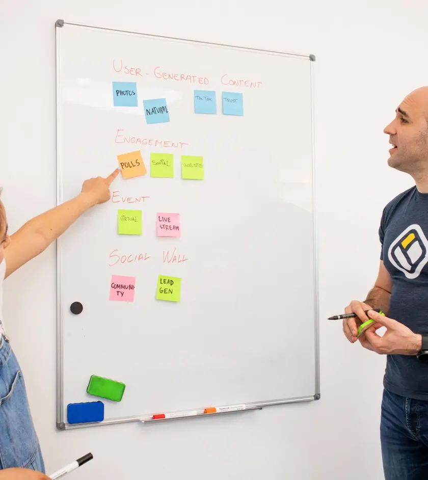 Consultant presenting strategy to a client