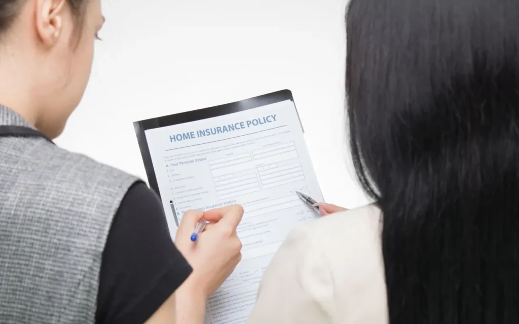 Insurance policy consultation with a client