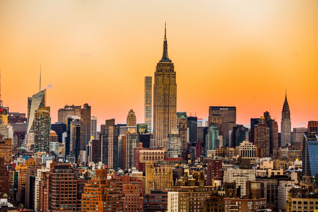 Midtown Manhattan skyline with the Empire State Building near IL Webdesign’s Manhattan office on Broadway
